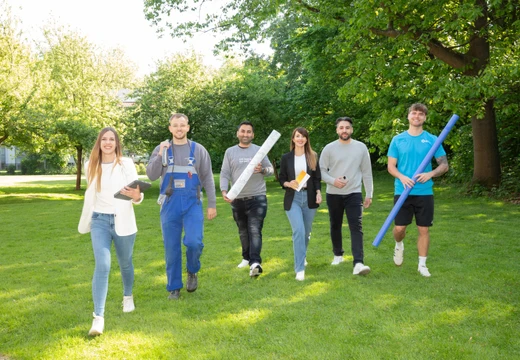 Mitarbeiter der GSW aus den verschieden Aufgabengebieten