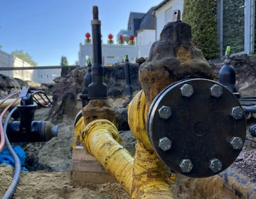 Wir verstärken unser Gasversorgungsnetz in Bergkamen im Bereich der Landwehrstraße / Präsidentenstraße.