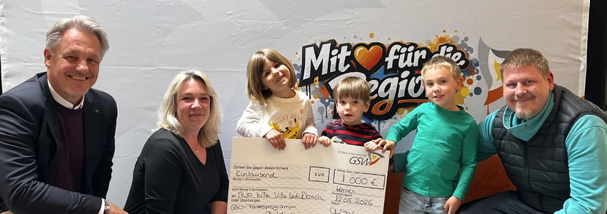 Die AWO Kita Villa Lach und Krach gehörte zu den Gewinnern in der Kategorie Bildung. Insgesamt 24 Vereine, Institutionen und Bildungsreinrichtungen durften sich über jeweils 1000 Euro aus dem Förderprogramm der GSW freuen.